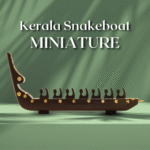 Handcrafted Wooden Snake Boat Showpiece | Glossy Finish | Decorative Vallam Model for Office Table, Home Décor & Mementos