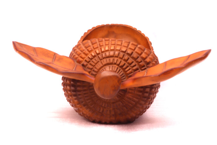 Handcrafted Wooden Bowl | 7.5 Inch Height | 17.5 Inch Width - Image 3