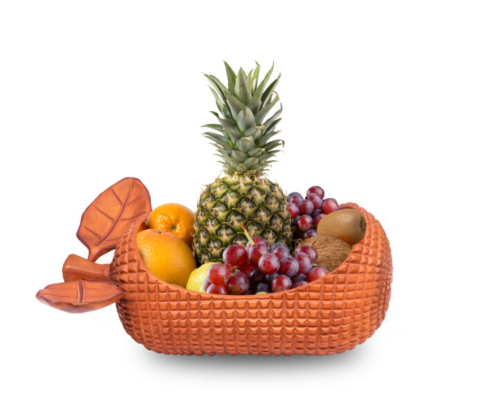 Handcrafted Wooden Bowl | 7.5 Inch Height | 17.5 Inch Width
